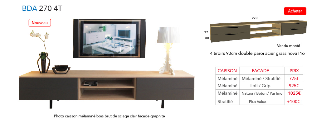 rangements/TV BDA 270 4T 2016